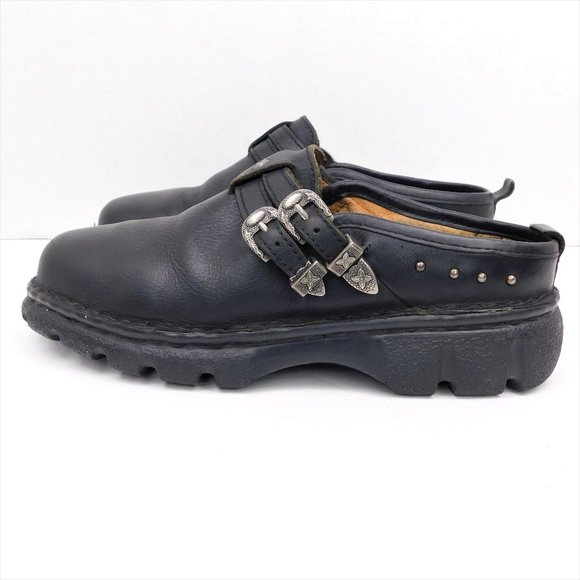 Double H Boots Leather Slip-On Mules 8.5 - Picture 2 of 7